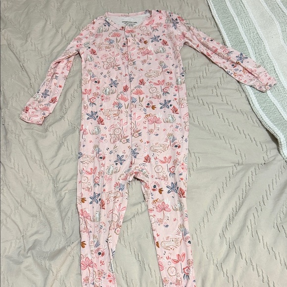 Magnetic Me Other - Magnetic Me Pink Floral Kids Footie